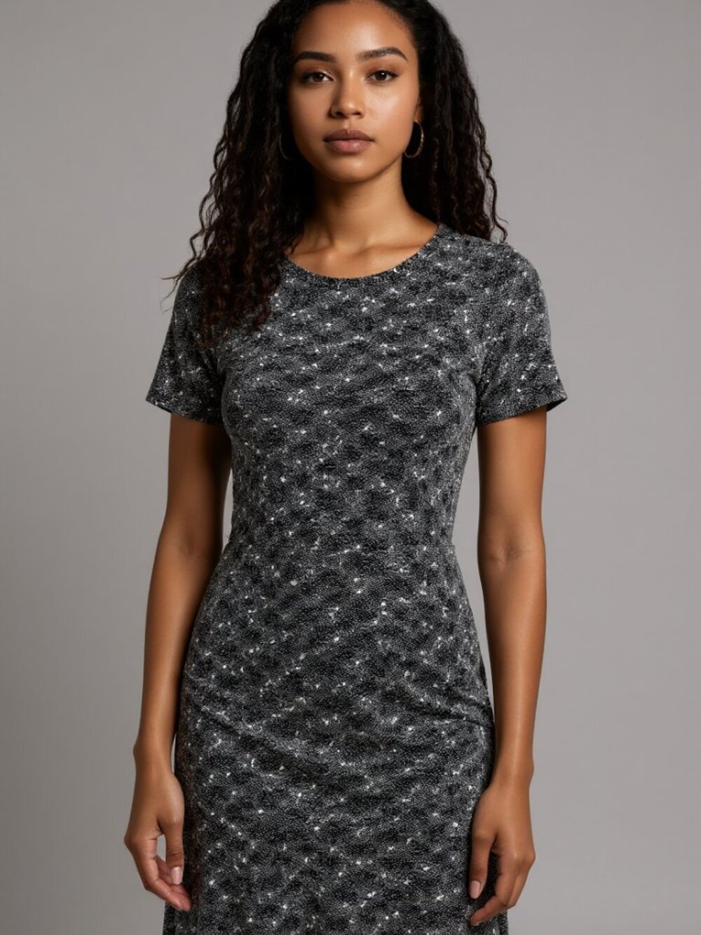 Boucle knit style Ann Taylor textures faux leather side